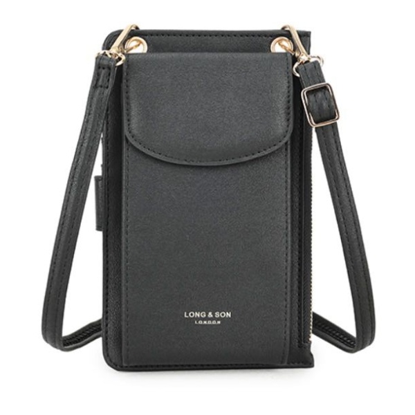 Phone Crossbody Bag - Black